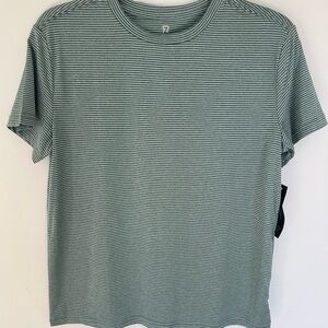 Green Striped Kids Tee